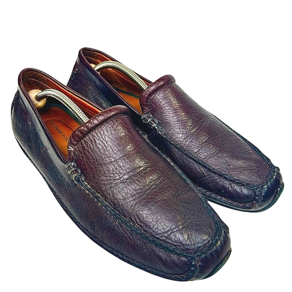 H.S. Trask & Co. Driving Moccasins Dark Burgundy Men's  Leather Loafer Size 12 M